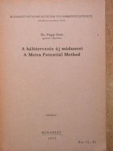 Dr. Papp Ottó - A hálótervezés új módszerei [antikvár]