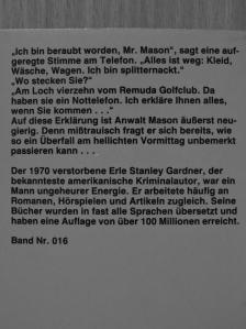 Erle Stanley Gardner - Das Mädchen vom Golfplatz [antikvár]