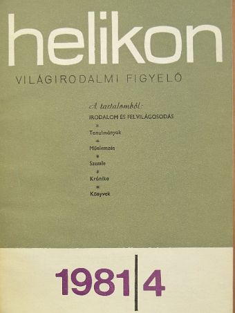 Beatrice Didier - Helikon 1981/4. [antikvár]