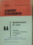 Műanyagok IV. [antikvár]