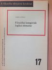 Tamás György - Filozófiai kategóriák logikai elemzése (dedikált példány) [antikvár]