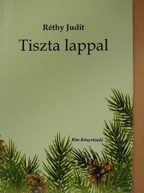 Réthy Judit - Tiszta lappal (dedikált példány) [antikvár]
