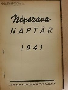 Ács Tamás - Népszava naptár 1941. [antikvár]
