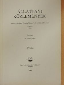 Andrikovics Sándor - Állattani Közlemények 85. [antikvár]