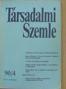 Balló Róbert - Társadalmi Szemle 1990. április [antikvár]