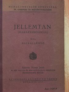 Mátrai László - Jellemtan [antikvár]