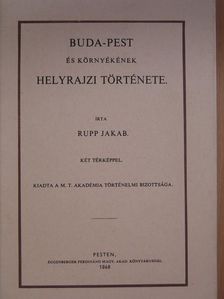 Rupp Jakab - Buda-Pest és környékének helyrajzi története [antikvár]