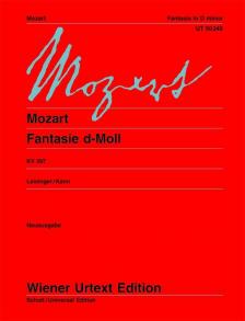 MOZART, W,A, - FANTASIE d-MOLL KV 397 FÜR KLAVIER NEUAUSGABE WIENER URTEXT EDITION (LEISINGER / KANN)