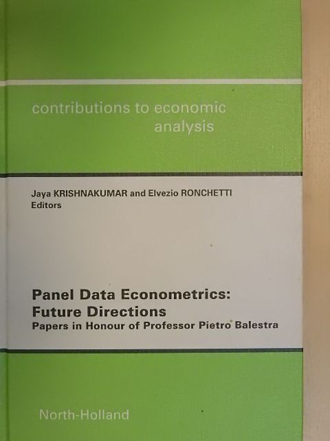 G. S. Maddala - Panel Data Econometrics: Future Directions [antikvár]
