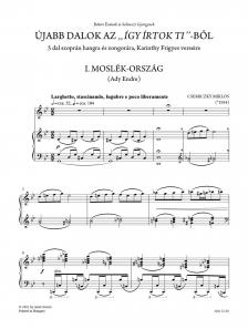 CSEMICZKY MIKLÓS - ÚJABB DALOK AZ "ÍGY ÍRTOK TI"-BŐL - 5 DAL SZOPRÁN HANGRA ÉS ZONGORÁRA, KARINTHY FRIGYES VERSEIRE