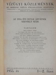 Holló István - Vízügyi közlemények 1955/1-2. [antikvár]