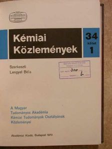 A. Sz. Ginzburg - Kémiai Közlemények 1970/1-4. [antikvár]