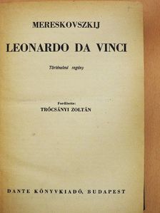 Dimitrij Mereskovszki - Leonardo da Vinci  [antikvár]