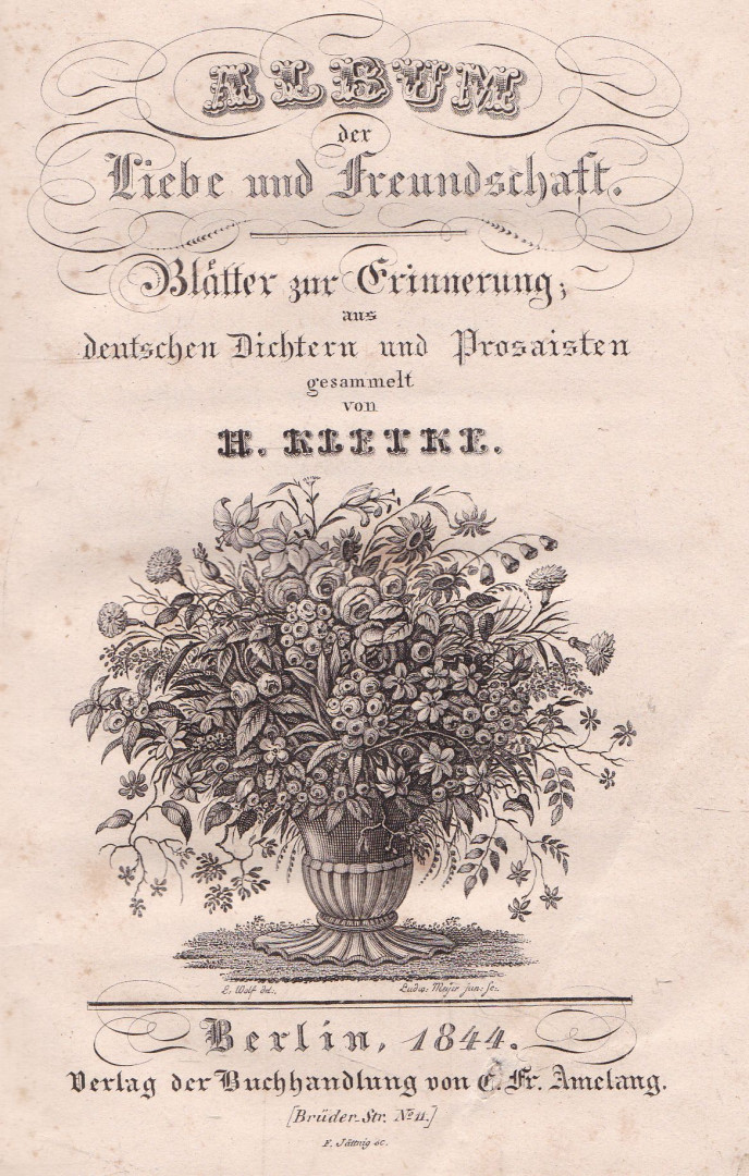 Hermann Kletke - Album der Liebe und Freundschaft [antikvár]