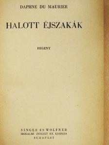 Daphne du Maurier - Halott éjszakák [antikvár]