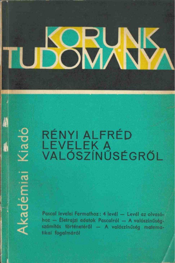 Rényi Alfréd - Levelek a valószínűségről [antikvár]
