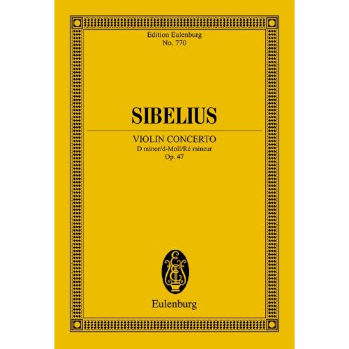 SIBELIUS - CONCERTO FOR VIOLIN AND ORCHESTRA D MINOR OP.47 TASCHENPARTITUR, ANTIKVÁR PÉLDÁNY
