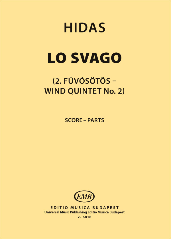 HIDAS FRIGYES - LO SVAGO FOR WIND QUINTET (II.FÚVÓSÖTÖS)