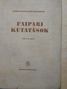 Bálint Gyula - Faipari kutatások 1961/2. [antikvár]