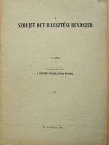 A Szovjet Oct Illesztési Rendszer I. [antikvár]