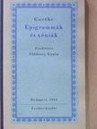 Goethe - Epigrammák és xéniák [antikvár]