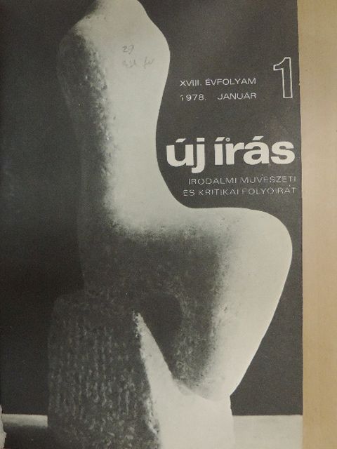 Bálint Endre - Új Írás 1978. január-június (fél évfolyam) [antikvár]