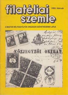 SIMON GY. FERENC - Filatéliai szemle 1992. február [antikvár]