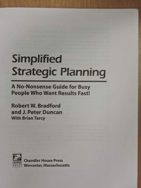 Brian Tracy - Simplified Strategic Planning [antikvár]