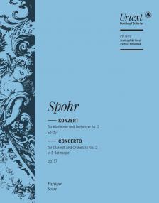 SPOHR - KONZERET FÜR KLARIENTTE UND ORCHESTER NR.2 ES-DUR OP.57, PARTITUR