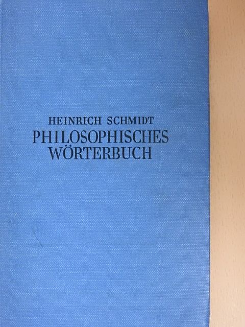 Philosophisches Wörterbuch [antikvár]