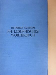 Philosophisches Wörterbuch [antikvár]