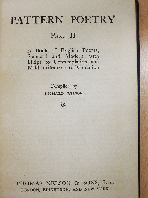 Edmund Gosse - Pattern Poetry II. [antikvár]