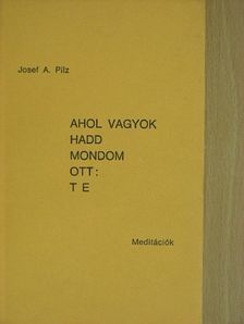 Josef A. Pilz - Ahol vagyok hadd mondom ott: Te [antikvár]