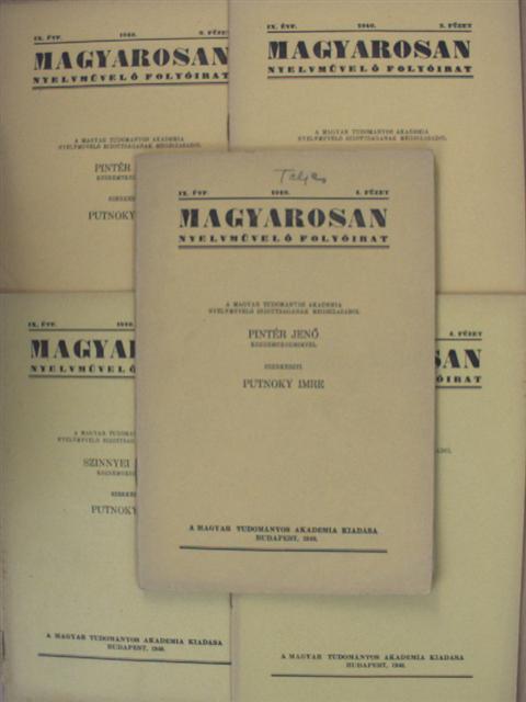Balassa József - Magyarosan 1940. január-december [antikvár]