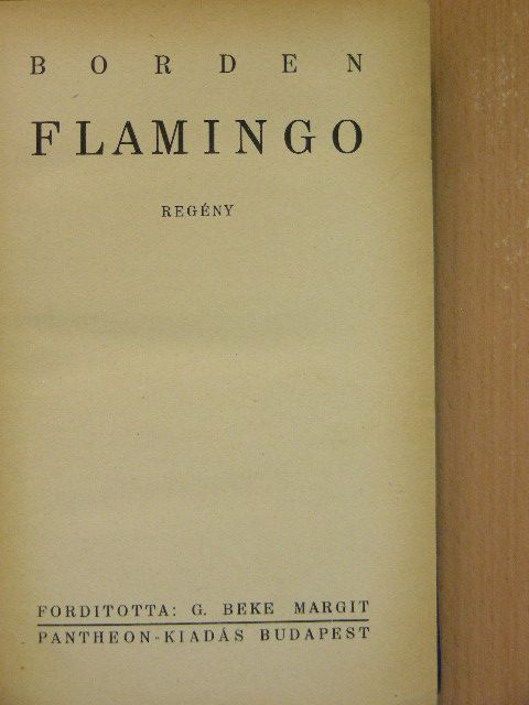 Borden - Flamingo [antikvár]