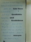 Golo Mann - Geschichte und Geschichten [antikvár]