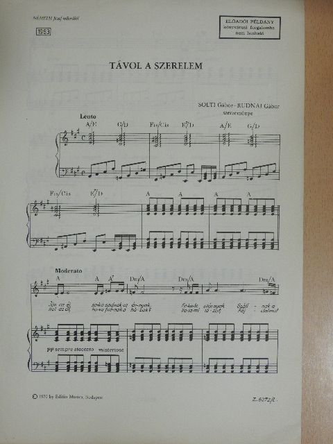 Rudnai Gábor - Távol a szerelem [antikvár]