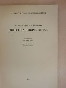 Protetikai propedeutika [antikvár]