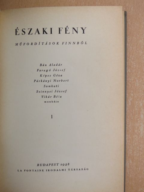 Aleksis Kivi - Északi fény [antikvár]