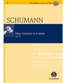 Schumann, Robert - PIANO CONCERTO IN A MINOR OP.54 POCKET SCORE + CD URTEXT (B.R.APPEL)