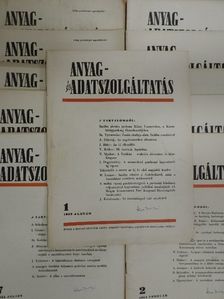 A. Bolgov - Anyag- és adatszolgáltatás 1952. január-december [antikvár]