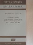 Grasselly Gyula - A geokémiai kutatások helyzete és lehetőségei [antikvár]