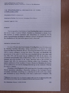 William Anthony Swithin Sarjeant - The stratigraphical distribution of fossil Dinoflagellates (dedikált példány) [antikvár]