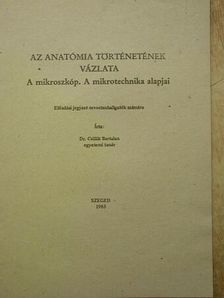 Dr. Csillik Bertalan - Az anatómia történetének vázlata [antikvár]