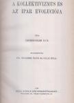 Vandervelde Emil - A kollektivizmus és az ipar evoluciója [antikvár]
