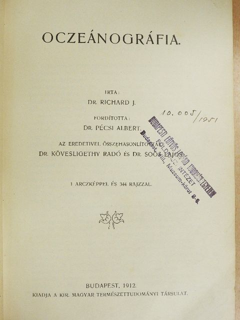 Dr. Richard J. - Oczeánográfia [antikvár]
