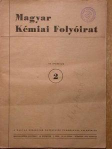 Almássy Gyula - Magyar Kémiai Folyóirat 1954. (Nem teljes évfolyam) [antikvár]