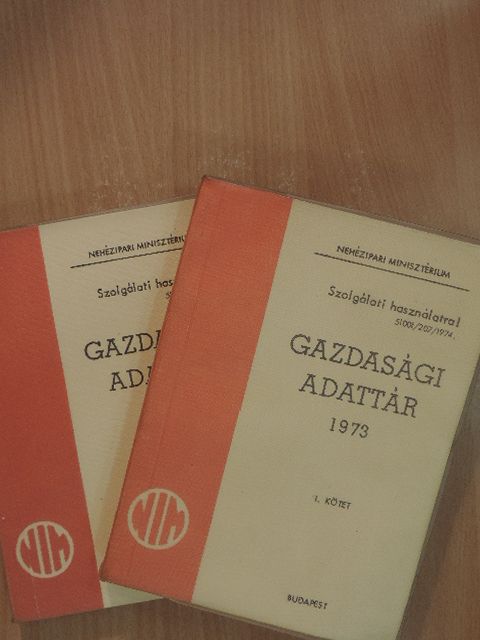 Gazdasági adattár 1973. I-II. [antikvár]