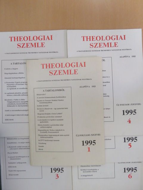 Theologiai Szemle 1995/1-6. [antikvár]