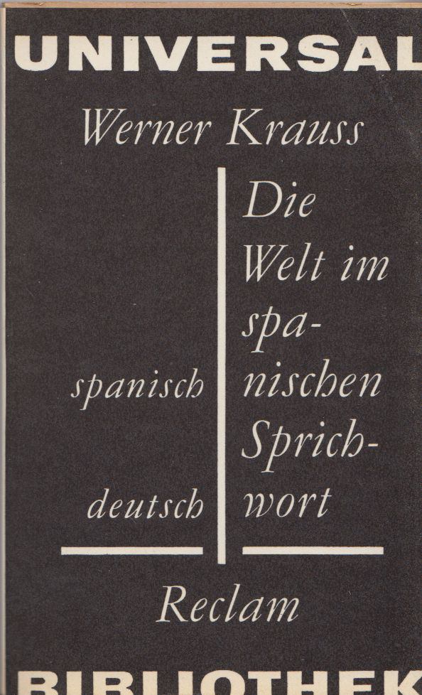 Werner Karuss - Die Welt im Spanischen Sprichwort [antikvár]